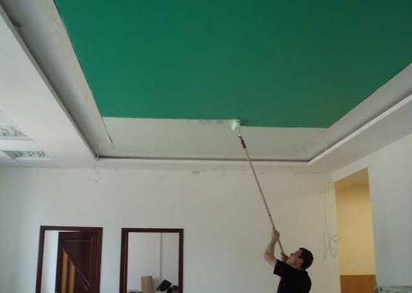Тканевые натяжные потолки - как их правильно красить? с фото