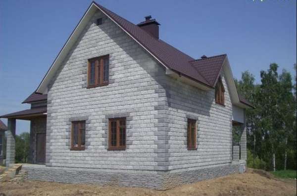 Строительство дома из пеноблоков с фото