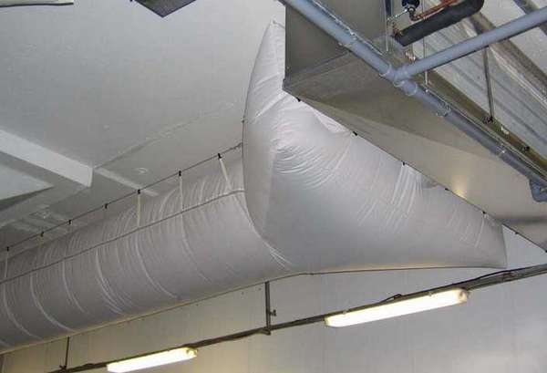Текстильные воздуховоды с фото