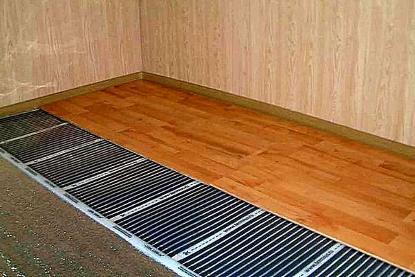 Теплый пол под ламинат на деревянный пол с фото